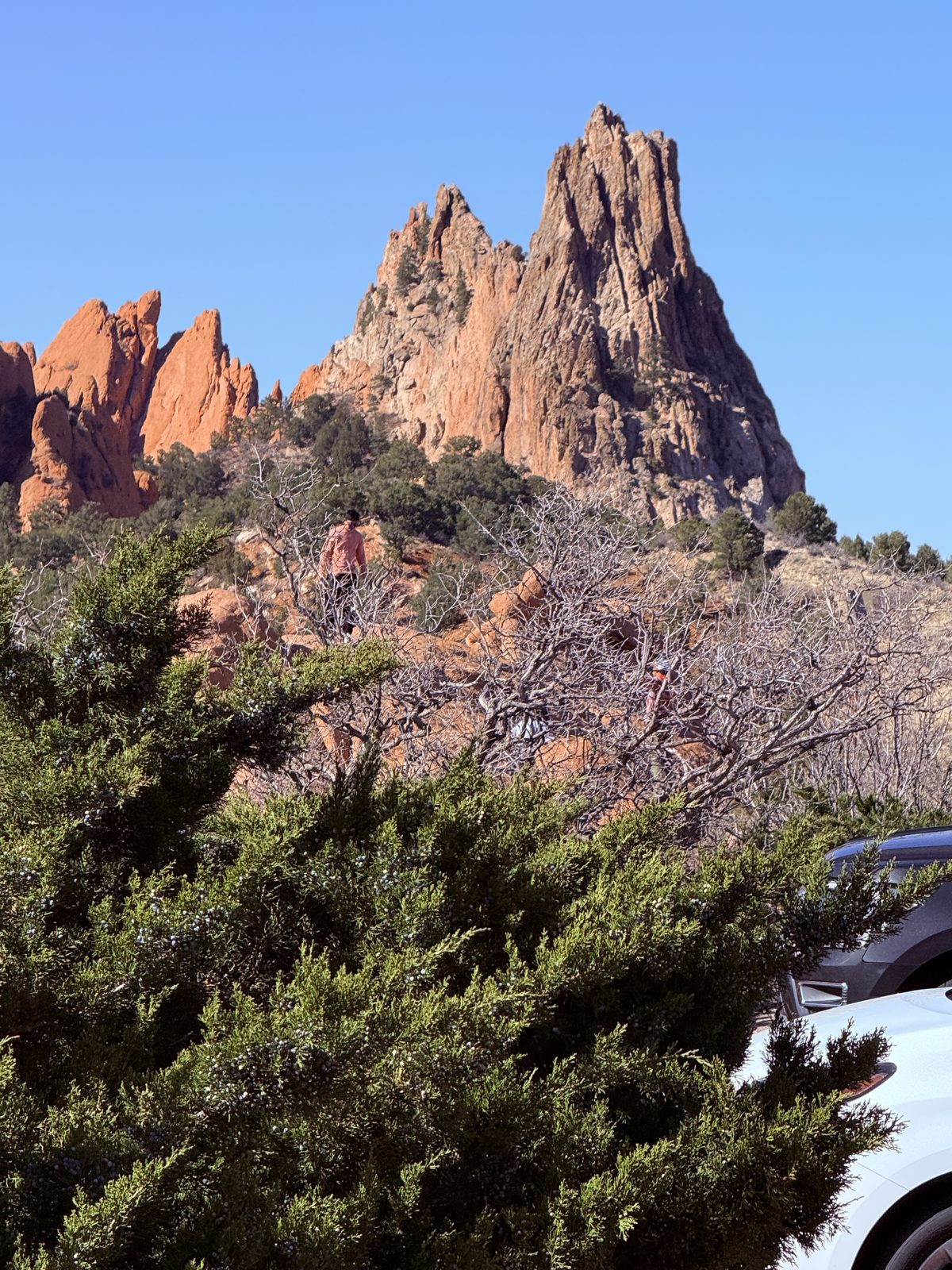 Red sandstone spires