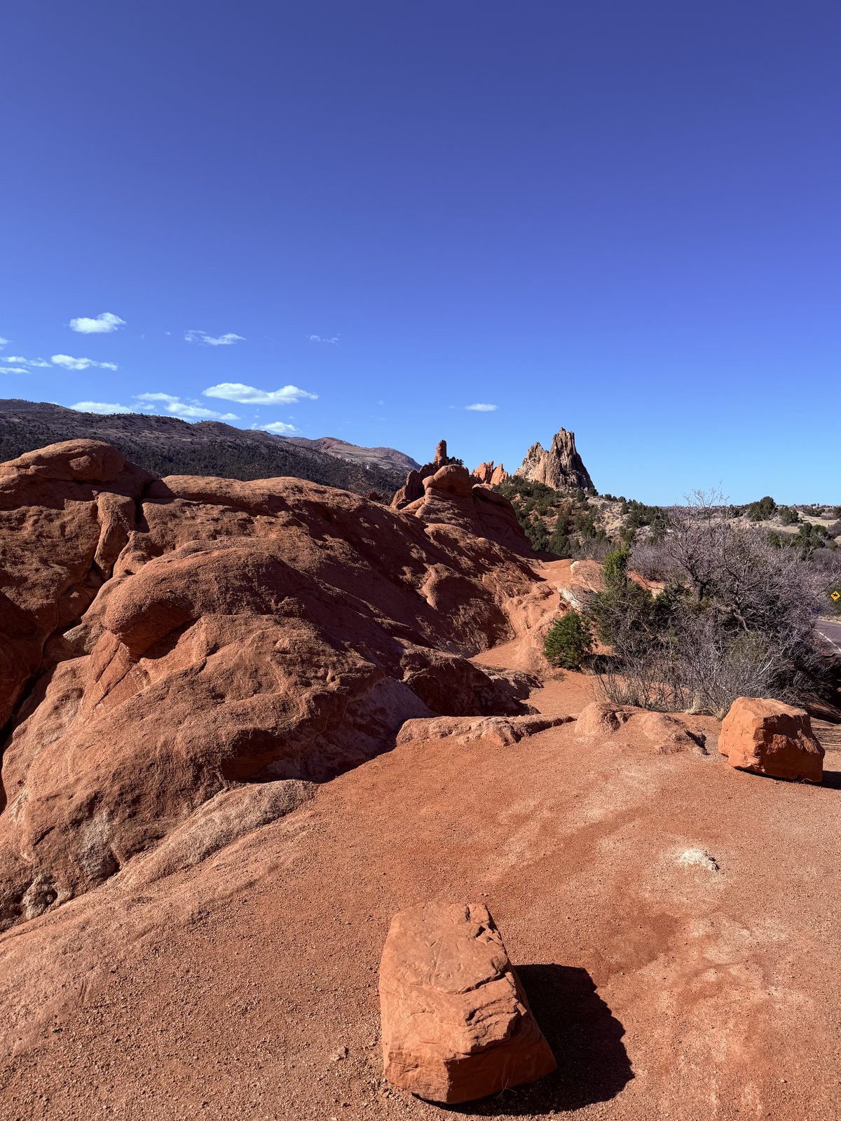 Sandstone formation against the sky