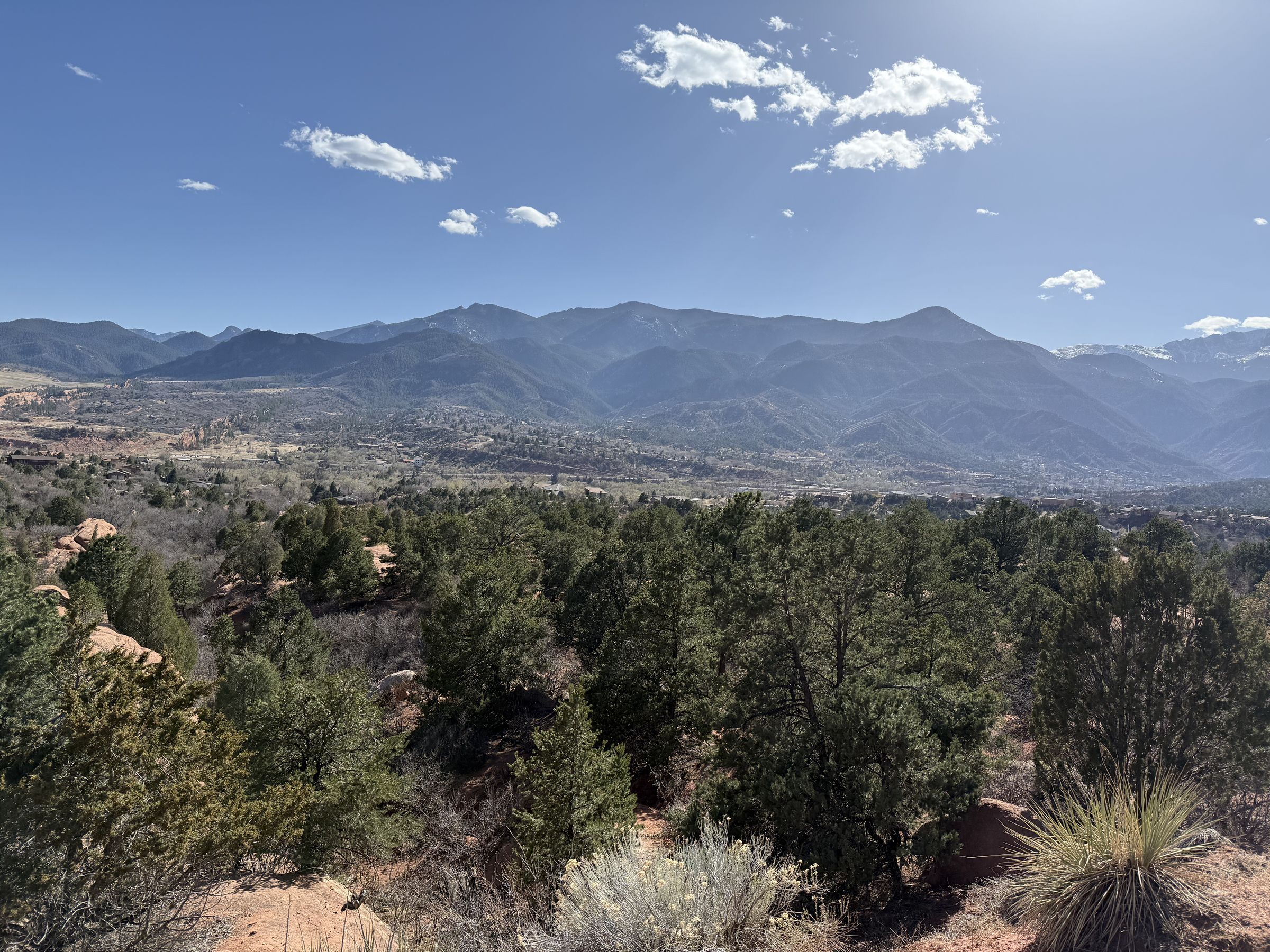 The Front Range seen from Garden of the Gods