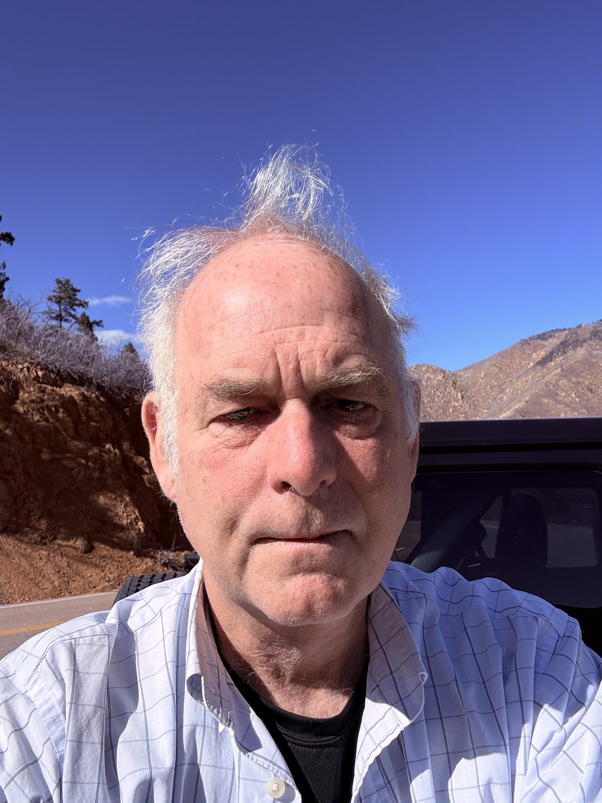 Michael at the Ute Pass overlook